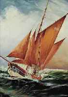 FLöHR, ?, 2. HäLFTE 20. JH., SEGELSCHIFF AUFBEWEGTER SEE, ÖL/LWD., SIGN., 80 X 60 CM, L. REST., RAHMEN