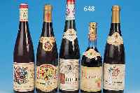 KONVOLUT 8 FLASCHEN WEIN: 2 X NIERSTEINER HUMMERTHAL 1969, BEERENAUSLESE1 X NIERSTEINER PATERBERG 1969, AUSLESE, 2 X RUSTER ...