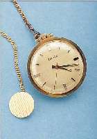 ZENTRA FRACKUHR, DEUTSCHLAND UM 1968, GG 585/000, BODEN GEDR., 17 ST., HANDAUFZUGKAL. DUROWE 451, STOßGES., D. CA. 36 MM, ANBEI ...