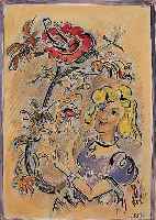 ARLT, FRITZ, 1887 WALDENBURG/SCHLESIEN- 1966 MüNCHEN, FRAU MIT BLUMEN, GOUACHE AUF PAPIER, RE. U. SIGN., CA. 21 X 14,6 CM, PP, U.GL., ...