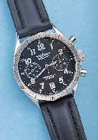 POLJOT ARMBANDCHRONOGRAPH, REF.-NR. 1729, RUßLAND UM 1999, EDELST., BODEN GESCHR., BAUW. JUNGHANS, 50ER JAHRE, LüNETTE M. 60ER TEILUNG, ...