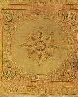KAISERI TÜRKEI CA.78 X 77 CM. EHZ.4 UM 1920 FLOR SEIDIG.