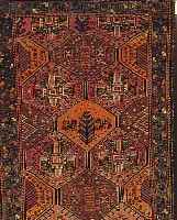 BACHTIAR,PERSIEN CA.192 X 128 CM. EHZ.4 FLOR WOLLE CA.50 JAHRE.