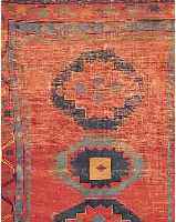 KAZAK,RUSSLAND CA.230 X 181 CM. EHZ.4-5 WOLLE-WOLLE UM 1900.