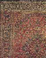 MESCHED,PERSIEN CA.410 X 320 CM. EHZ.4 FLOR WOLLE CA.70 JAHRE.