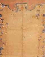 CHINA CA.360 X 275 CM. EHZ.3 FLOR WOLLE UM 1935.