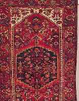 SANJAN,PERSIEN CA.212 X 122 CM. EHZ.3 FLOR WOLLE CA.40 JAHRE.