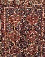 CHAMSEH,PERSIEN CA.210 X 177 CM. EHZ.4-5 WOLLE-WOLLE UM 1930.