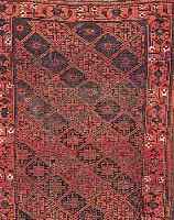 BELUTSCH,PERSIEN CA.185 X 106 CM. EHZ.4 WOLLE-WOLLE CA.60 JAHRE.