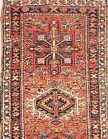 GARADJE,PERSIEN CA.245 X 70 CM. EHZ.3-4 FLOR WOLLE CA.40 JAHRE.