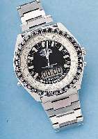 BREITLING ARMBANDCHRONOGRAPH NAVYTIMER QUARTZ, REF.-NR. 2200,3096, SCHWEIZ UM 1982, EDELST., EDELST.-ORIG.-BAND, MINERALFLACHGL., LüNETTE M. ...