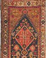 AZERBEIGHAN CA.395 X 112 CM. EHZ.3 FLOR WOLLE CA.60 JAHRE.