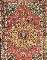 BACHTIAR,PERSIEN CA.202 X 138 CM. EHZ.3 FLOR WOLLE CA. 60 JAHRE.