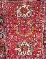GARADJE,PERSIEN CA.186 X 145 CM. EHZ.3 FLOR WOLLE CA. 50 JAHRE