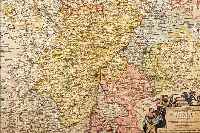 KONVOLUT VON 2 BLATT, 1.) ALTKOLOR. KUPFER- STICHK. V. N. VISSCHER, CA. 1750, ...
