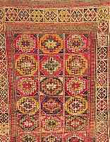 KAUKASIER CA.198 X 153 CM. EHZ.3 FLOR WOLLE UM 1930.