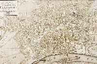 KONVOLUT VON 5 BLATT MIT ANSICHTEN VON FRANKFURT/M., 1.) KUPFERSTICH AUS GEORGR. INSTITUT WEIMAR, CA. 1822, PLAN DER FREYEN STADT ...