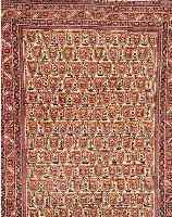 AFSCHAR,PERSIEN CA.186 X 144 CM. EHZ.3 FLOR WOLLE CA. 70 JAHRE.