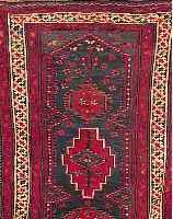 LORESTAN,PERSIEN CA.228 X 152 CM. EHZ.3 WOLLE-WOLLE 50 JAHRE.