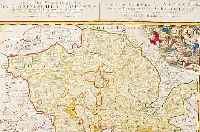 KONVOLUT VON 4 ALTKOLOR. KUPFERSTICHK. V. SACHSEN, 1.) HOMANN ERBEN, 1756, GEOGR. VERZEICHNIS DES BUDISSNISCHEN, SEHR GUTES EXEMPLAR, ...