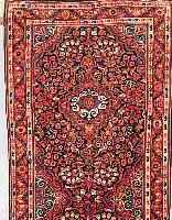 MALAYER,PERSIEN CA 177 X 72 CM. FLOR WOLLE.EHZ 1-2.CA 10 JAHRE.