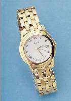 GUCCI HERRENARMBANDUHR, REF.-NR. 5400/15465,SCHWEIZ UM 1996, EDELST. HARTVERG. INCL. VERG. BAND M. DOPPELTER UNSICHTB. FALTSCHL., ...