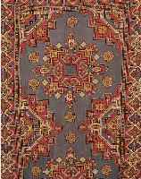 GESTRICKTER KELIM,UNGARN CA.261 X 150 CM. EHZ.3-4 UM 1920 WOLLE-WOLLE