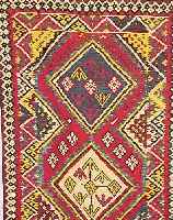 SCHIRWAN-KELIM,RUSSLAND CA.324 X 154 CM. EHZ.2-3 WOLLE-WOLLE UM 1920.