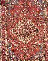 BACHTIAR,PERSIEN CA.214 X 157 CM. EHZ.3-4 FLOR WOLLE CA.60 JAHRE.