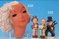 ZWEI HUMMELFIGUREN, GOEBEL, 30/40ER JAHRE, STEINGUT, H. 13/14 CM, MIN. BEST.