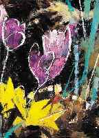 FUHR, FRANZ XAVER, 1898-1973, FRüHLINGSBLUMEN, ÖL/MALKARTON, VON 1965-66, RüCKSEITIG SIGN. UND BETITELT, CA. 25 X 19 CM,WVZ NR. ...