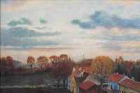 ROTH-SILBERHORN, RUTH, DORF IN WEITER LANDSCHAFT, AQUARELL AUF PAPIERLI. U. SIGN., DAT. 1964, CA. 37 X 47 CM, U.GL,R.