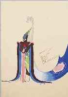 ENDRé, UM 1925, ENTWURF ZU EINEM KOSTüM, GOUACHE AUF PAPIER, SIGNIERT, CA. 32 X 24 CM, U.GL., R.