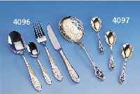 DESSERTBESTECK FüR 12 PERSONEN, DEUTSCH, MANNHEIM UM 1900, 800ER SILBER, GEBR.-TEILE VERGOLDET, ZEITTYP.,ELEGANTE DEKOR MIT ...