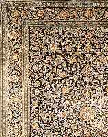 KESCHAN,PERSIEN CA.407 X 317 CM. EHZ.3-4 FLOR WOLLE UM 1950.