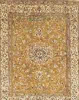 NAIN,PERSIEN CA.246 X 198 CM. EHZ.3 FLOR WOLLE M. SEIDE CA.10 JAHRE.