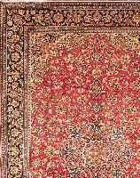 NADJAFABAD,PERSIEN CA.422 X 272 CM. EHZ.3 FLOR WOLLE CA.30 JAHRE.
