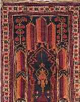ZAKINI,AFGAHNISTAN CA.130 X 83 CM. EHZ.3 UM 1950 WOLLE-WOLLE.