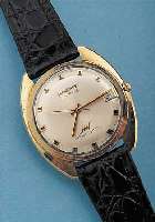 LONGINES HERRENARMBANDUHR ULTRACHRON (SCHNELL-SCHWINGER), SCHWEIZ/USA UM 1967, GG-FILLED, EINSCHALENAUSF., ZENTRALROTOR, 17 ST., KAL. 431, ...