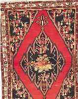 MAZLAGHAN,PERSIEN CA.205 X 142 CM. EHZ.3 FLOR WOLLE CA.30 JAHRE.