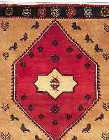 KLARDASHT,PERSIEN CA.100 X 97 CM. EHZ.2-3 FLOR WOLLE CA. 10 JAHRE.