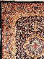 KASCHMAR,PERSIEN CA.388 X 295 CM. EHZ.3 FLOR WOLLE UM 1950.