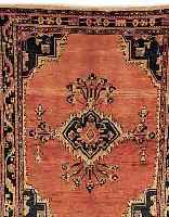 LILIAN,PERSIEN CA.197 X 154 CM. EHZ.3-4 FLOR WOLLE UM 1940.