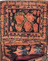 AFSCHAR-TASCHE,PERSIEN CA.133 X 67 CM. EHZ.3 WOLLE-WOLLE CA.40 JAHRE.