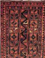 KHORAMABAD,PERSIEN CA.192 X 132 CM. EHZ.3 FLOR WOLLE UM 1950.
