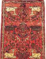 ARMANIBAFT,PERSIEN CA.153 X 104 CM. EHZ.3 FLOR WOLLE UM 1950.