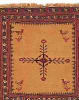 BELUTSCH SOFREH,PERSIEN CA.115 X 114 CM. EHZ.2 WOLLE-WOLLE UM 1950.