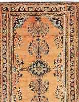 LILIAN,PERSIEN CA.198 X 130 CM. EHZ.3 FLOR WOLLE UM 1940.
