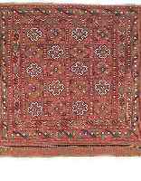 SHASAWAN,PERSIEN CA.138 X 65 CM. EHZ.2 FLOR WOLLE UM 1940.