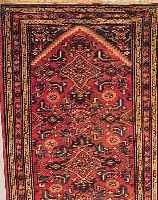 HOSSEINABAD,PERSIEN CA.195 X 100 CM. EHZ.3 FLOR WOLLE CA.30 JAHRE.